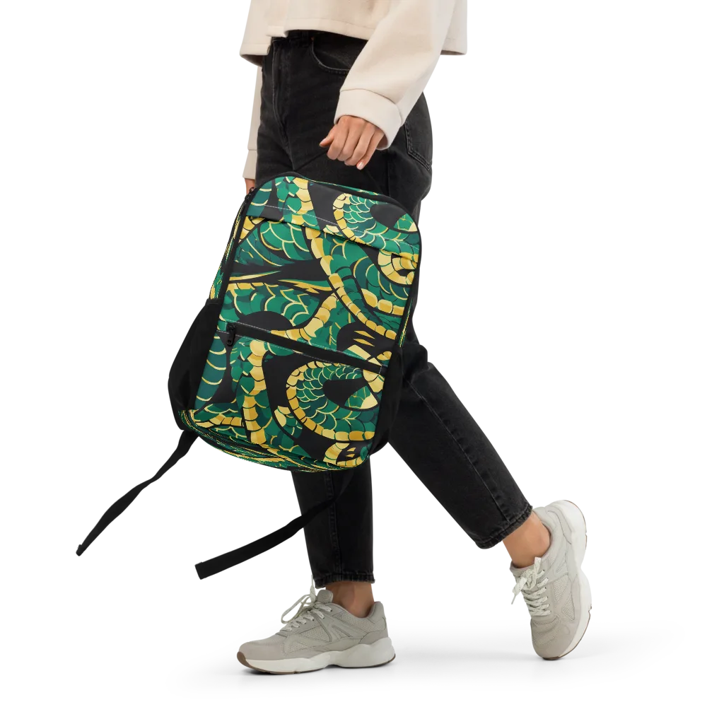 Jungle Ouroboros on Utility Backpack — Front