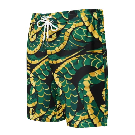 Jungle Ouroboros on a Men's Board Shorts