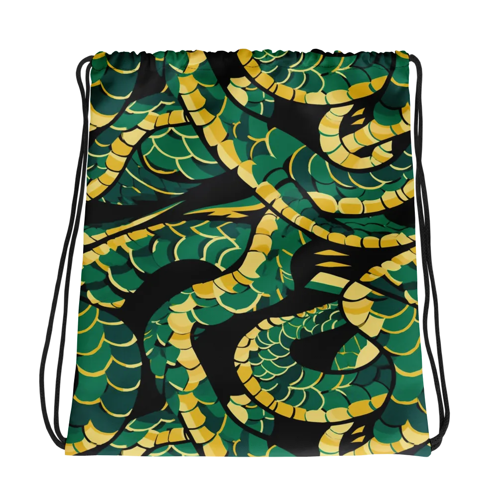 Jungle Ouroboros on Drawstring Bag — Photo