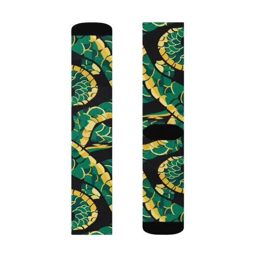 Jungle Ouroboros on a Socks