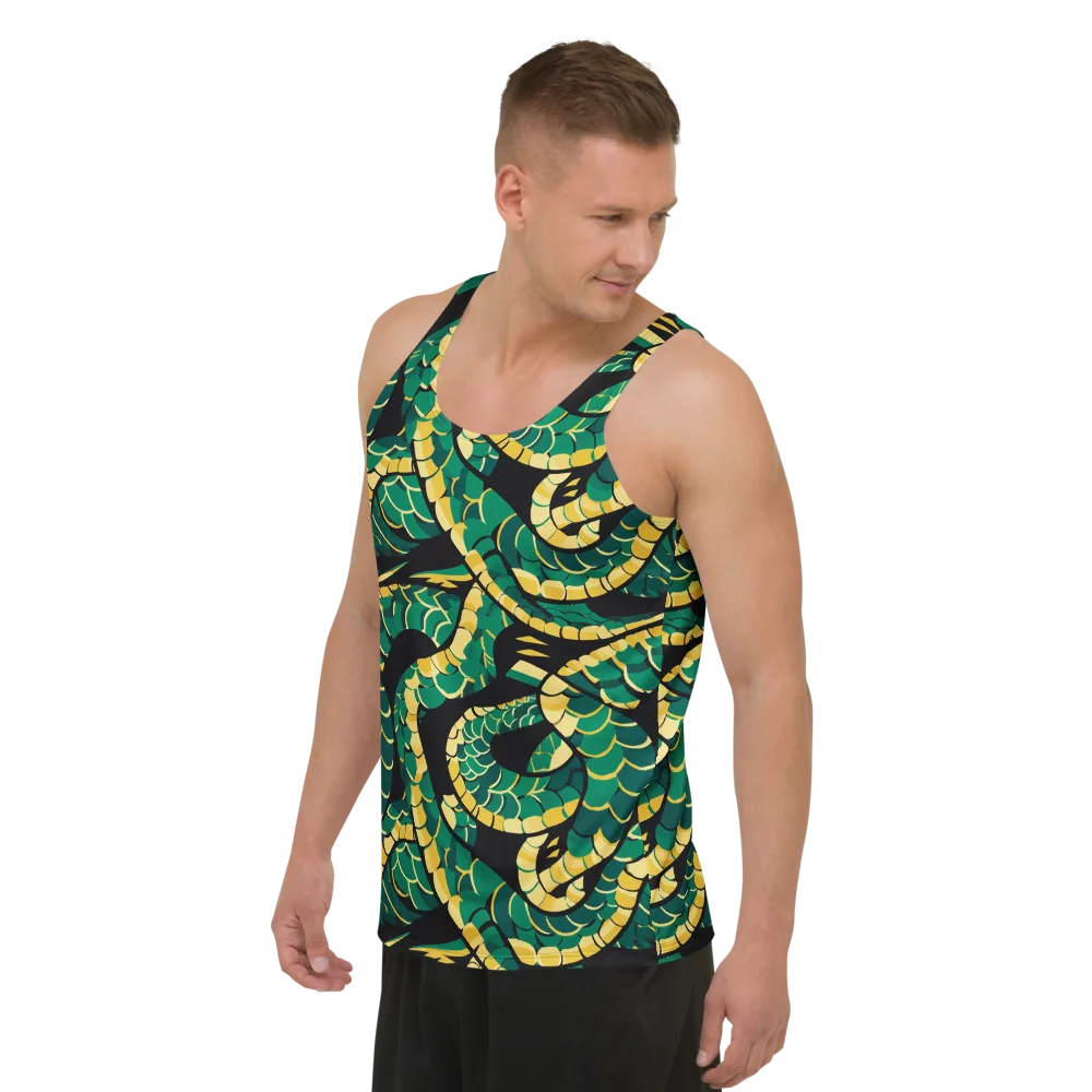 Jungle Ouroboros on Men's Tank Top — Left Front