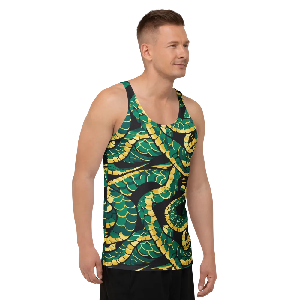 Jungle Ouroboros on Men's Tank Top — Right Front