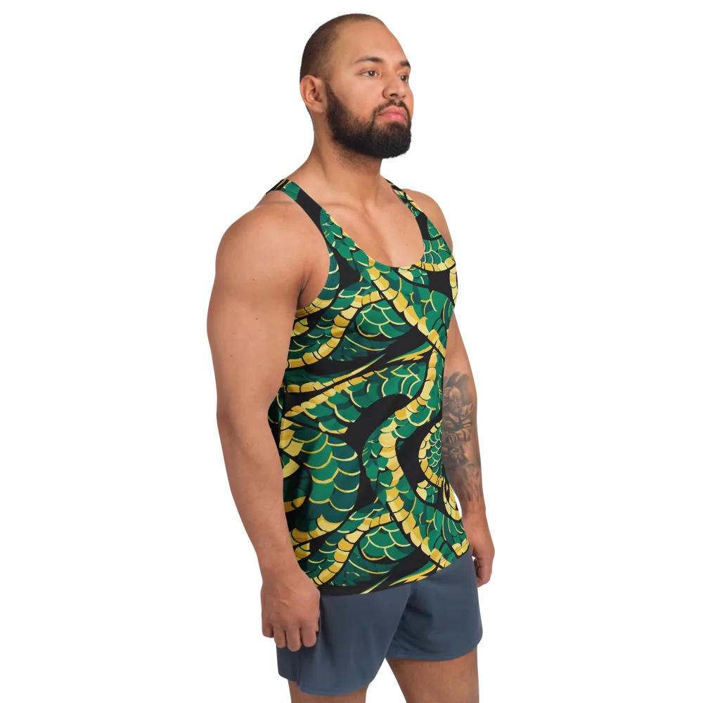 Jungle Ouroboros on Men's Tank Top — Right Front