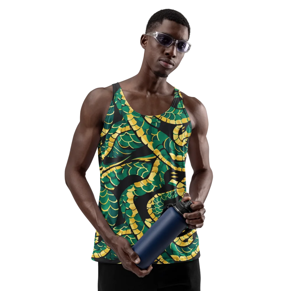 Jungle Ouroboros on Men's Tank Top — Front