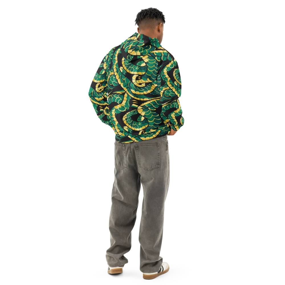 Jungle Ouroboros on Cotton Hoodie — Back