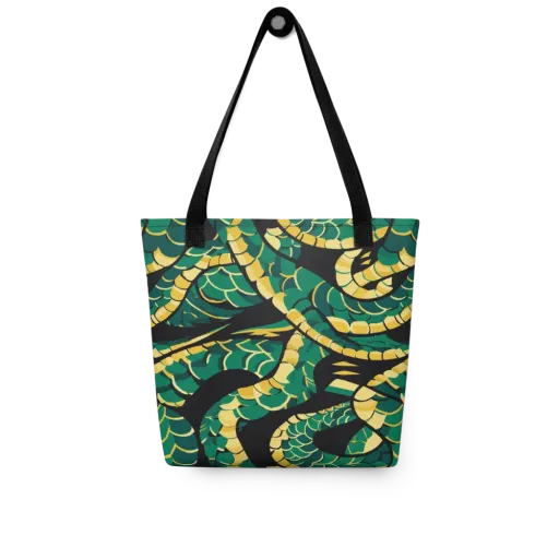 Jungle Ouroboros on a Tote Bag
