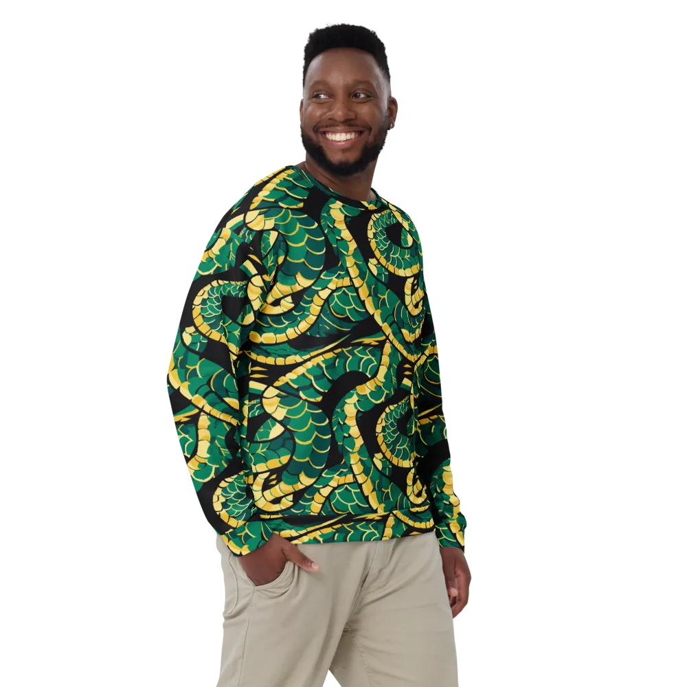 Jungle Ouroboros on Sweatshirt — Front