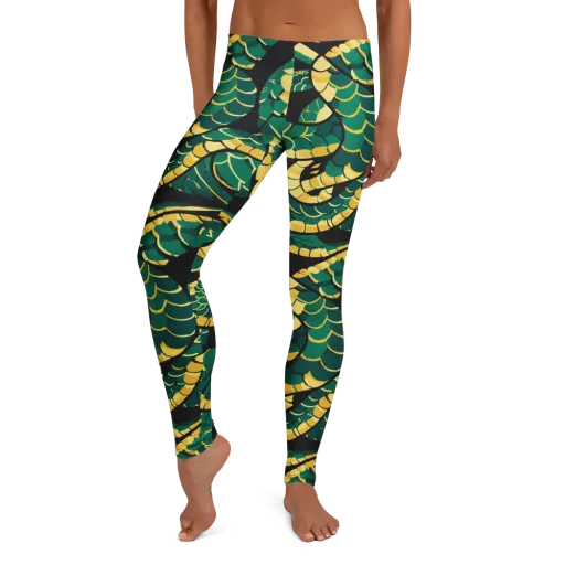 Jungle Ouroboros on a Leggings