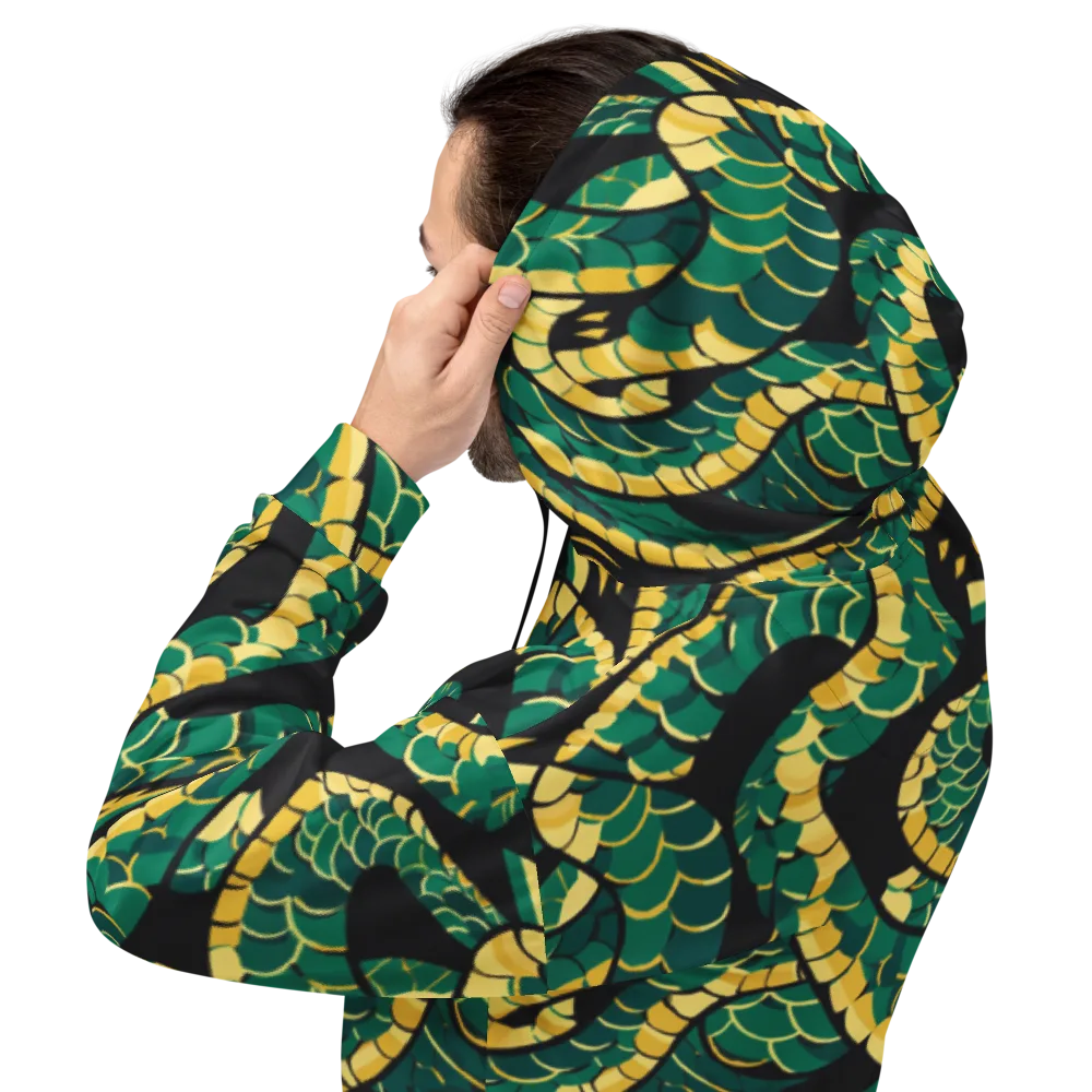 Jungle Ouroboros on Hoodie — Back