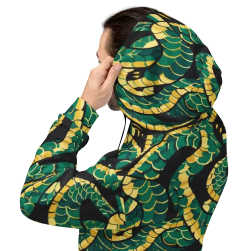 Jungle Ouroboros on a Hoodie