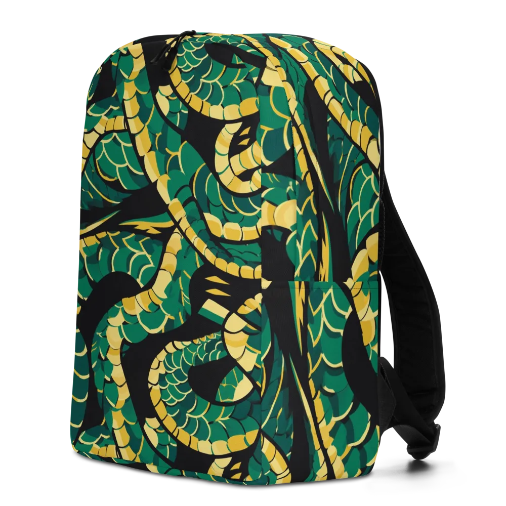 Jungle Ouroboros on Minimalist Backpack — Left