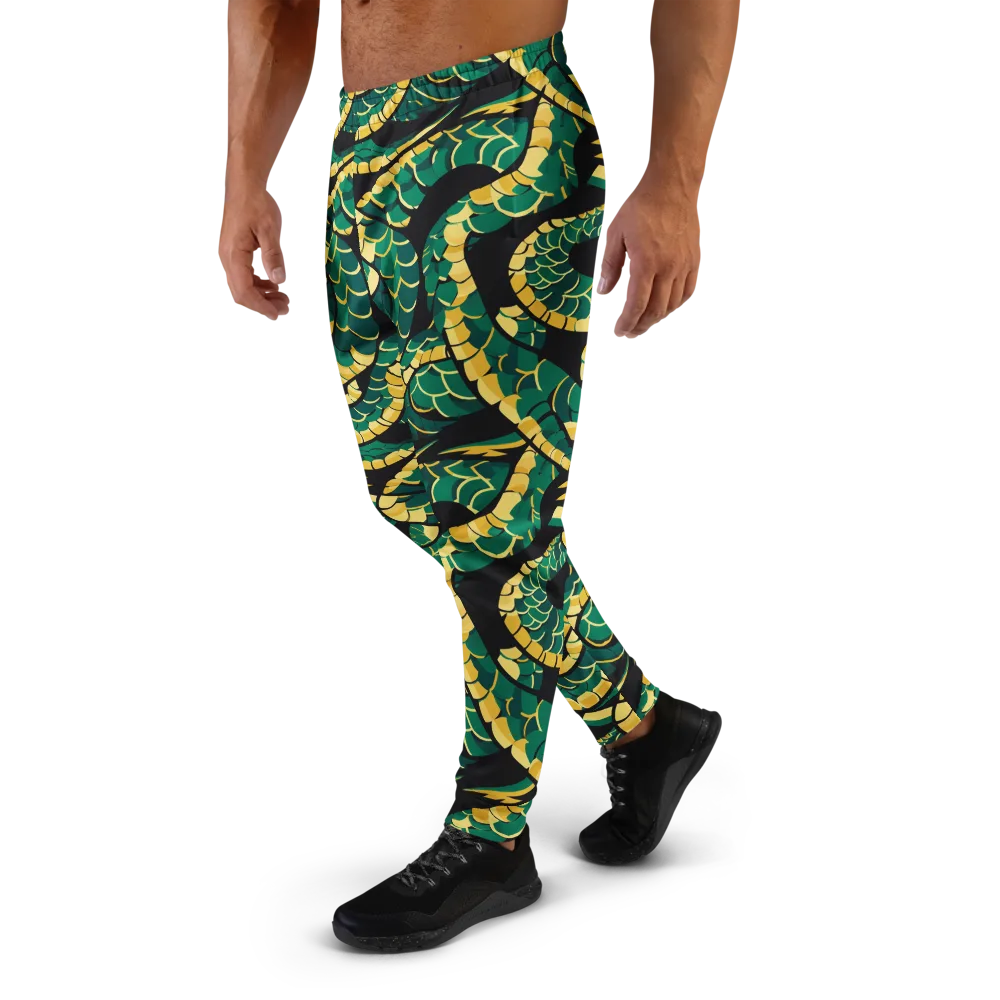 Jungle Ouroboros on Men's Joggers — Left