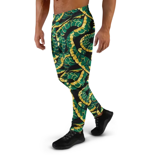 Jungle Ouroboros on a Men's Joggers