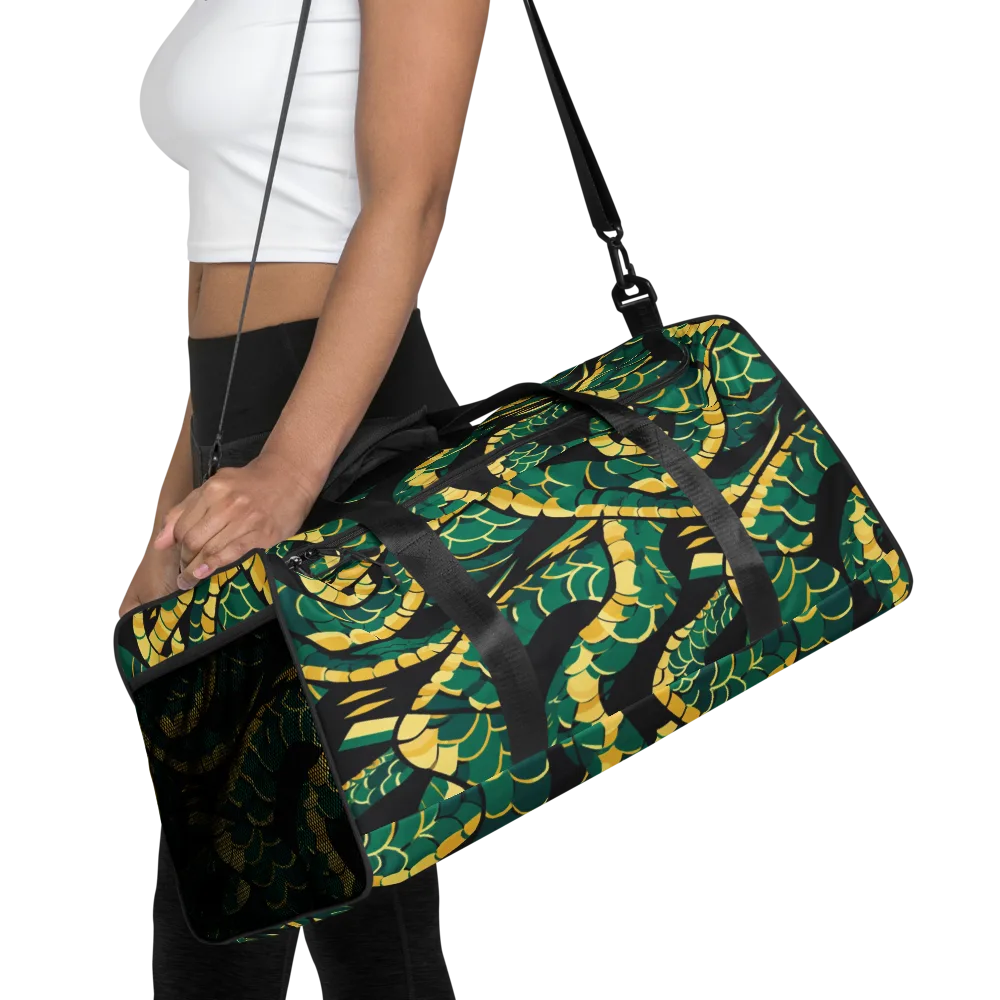 Jungle Ouroboros on Duffle Bag — Front