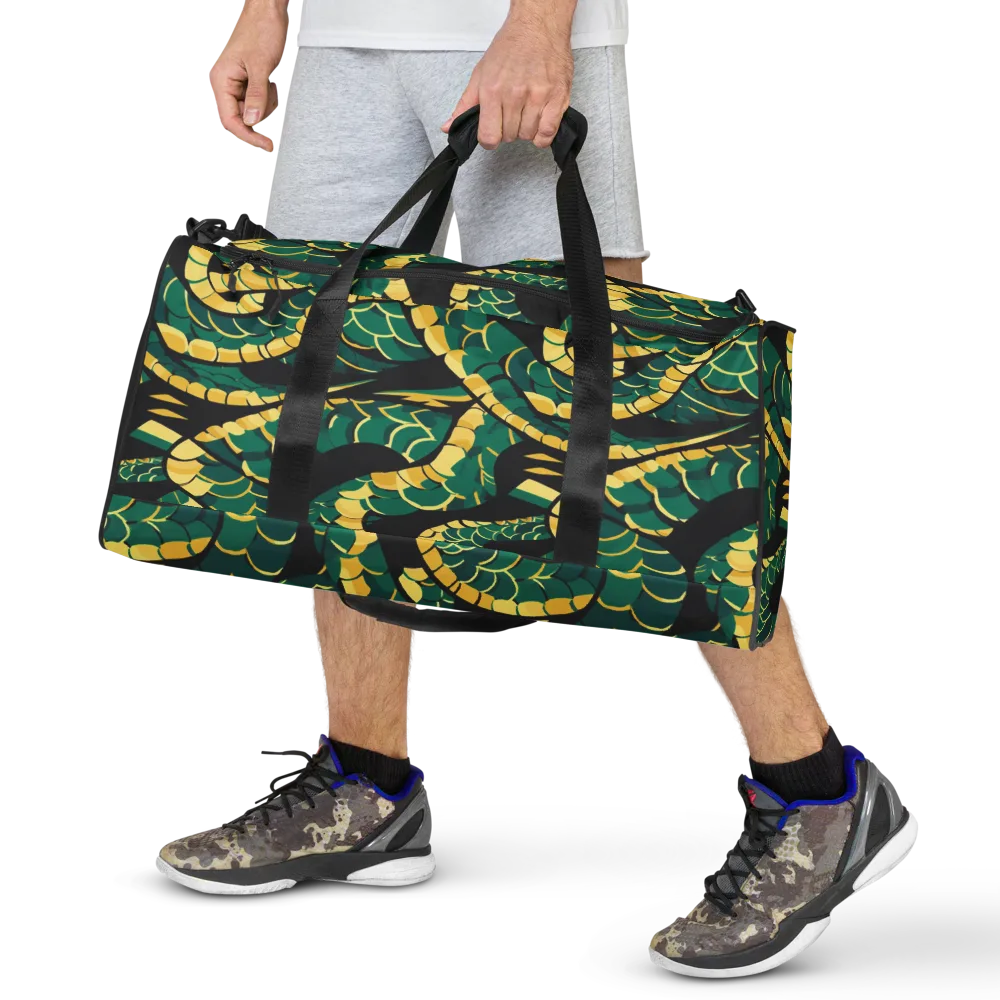 Jungle Ouroboros on Duffle Bag — Front