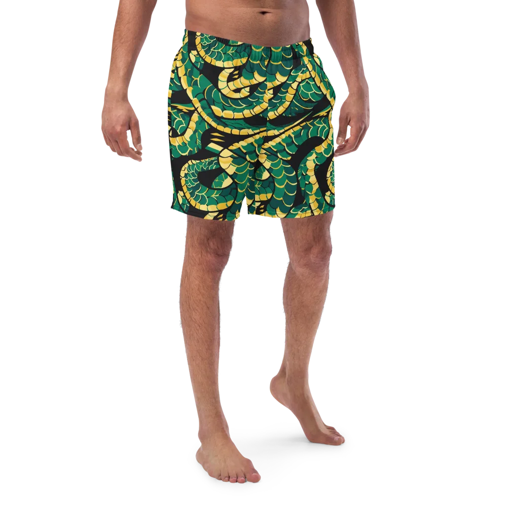 Jungle Ouroboros on Swim Trunks — Front