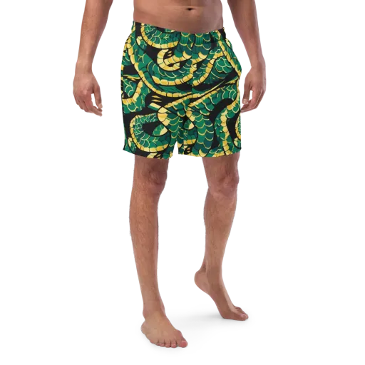 Jungle Ouroboros on a Swim Trunks