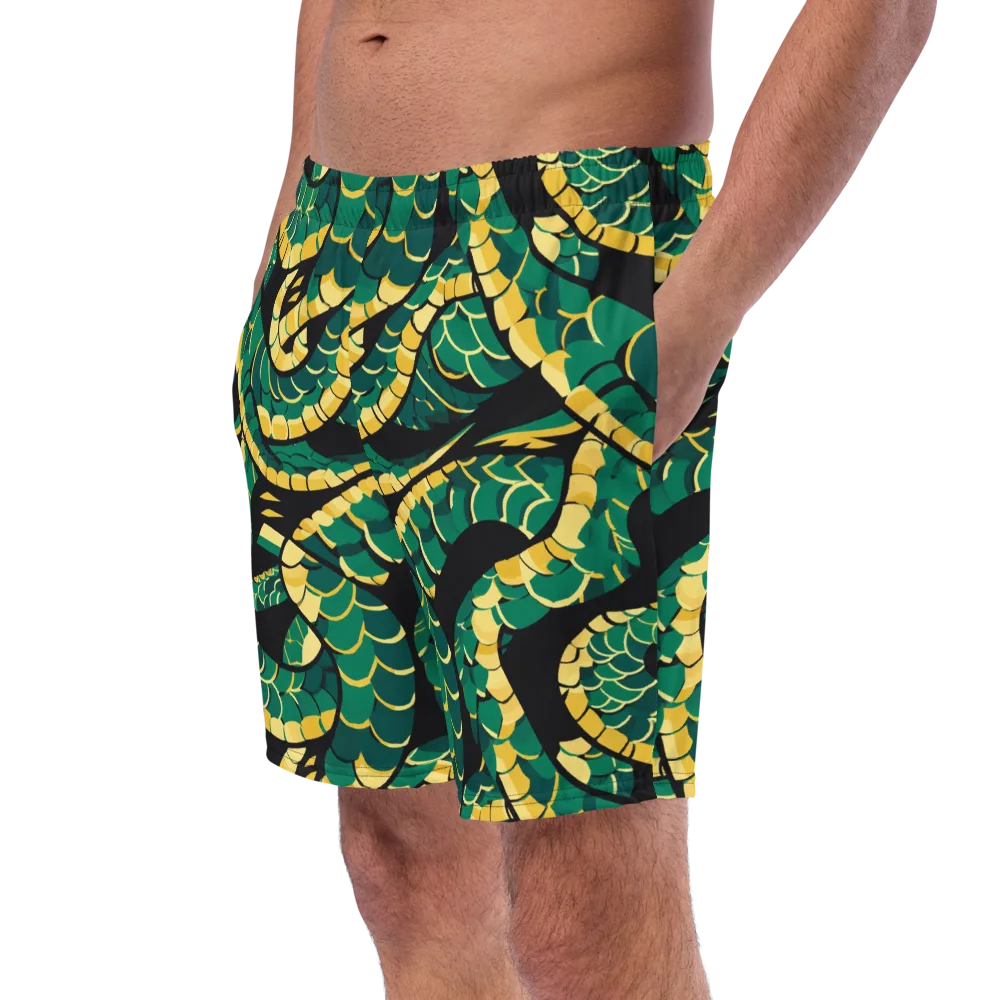 Jungle Ouroboros on Swim Trunks — Left Front