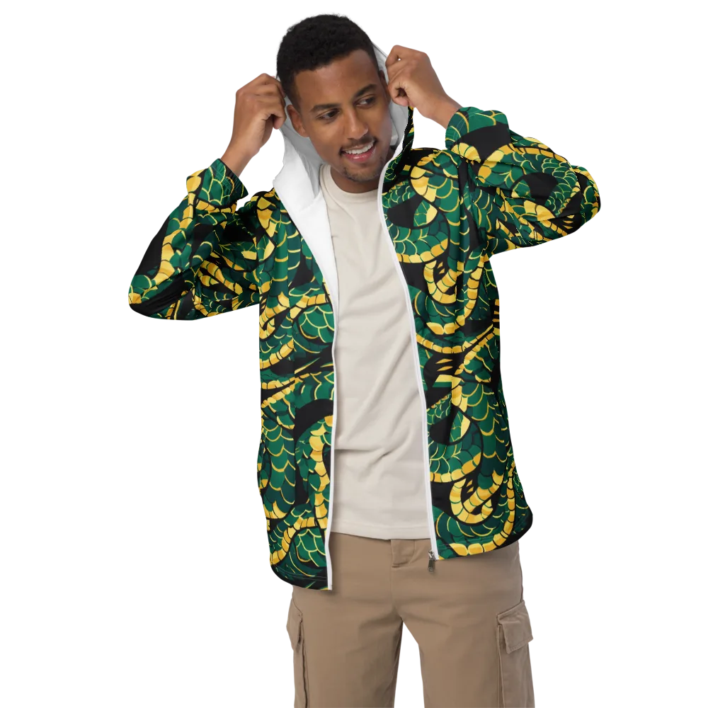 Jungle Ouroboros on Men's Windbreaker — Front