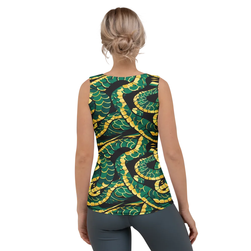 Jungle Ouroboros on Women's Tank Top — Back