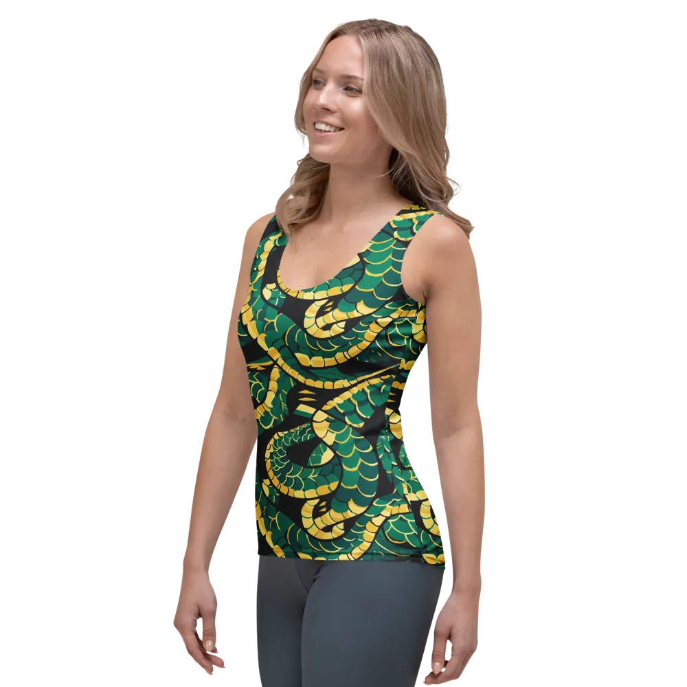 Jungle Ouroboros on Women's Tank Top — Left Front