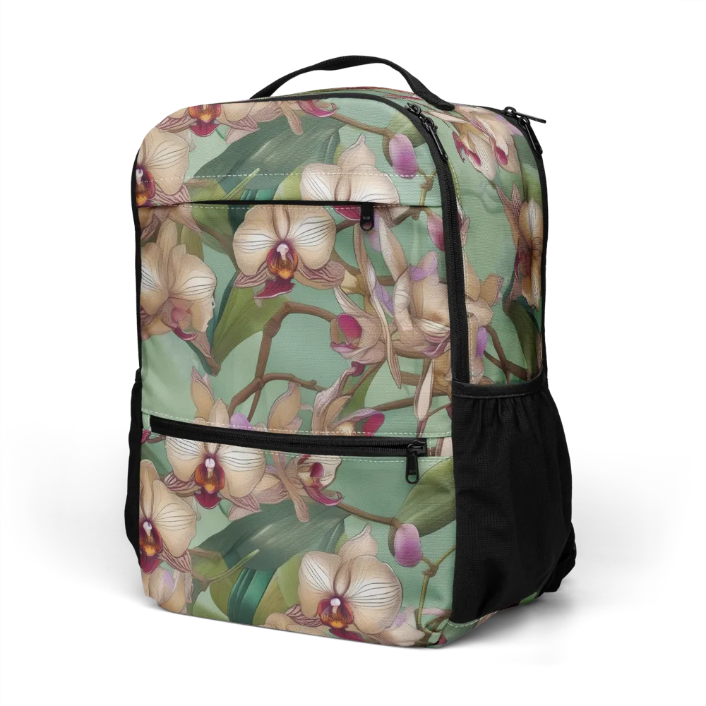Mosslight Orchids on Utility Backpack — Left Front