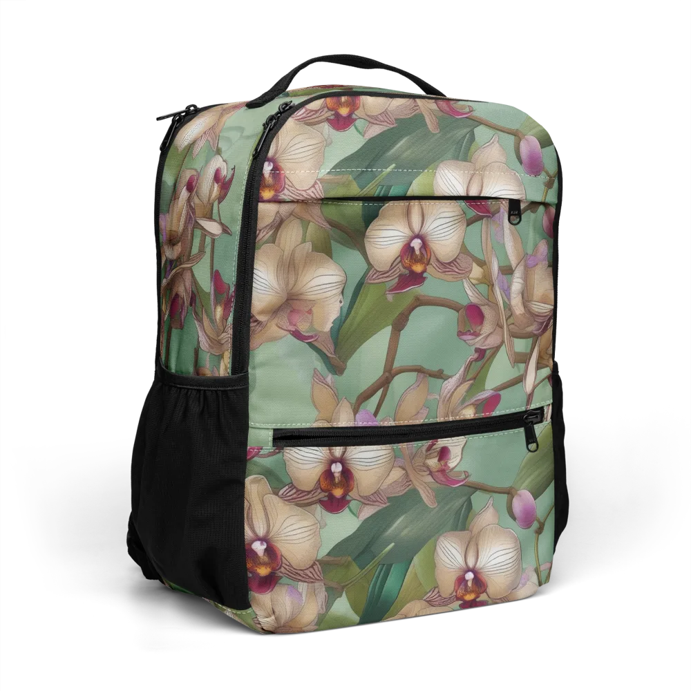 Mosslight Orchids on Utility Backpack — Right Front