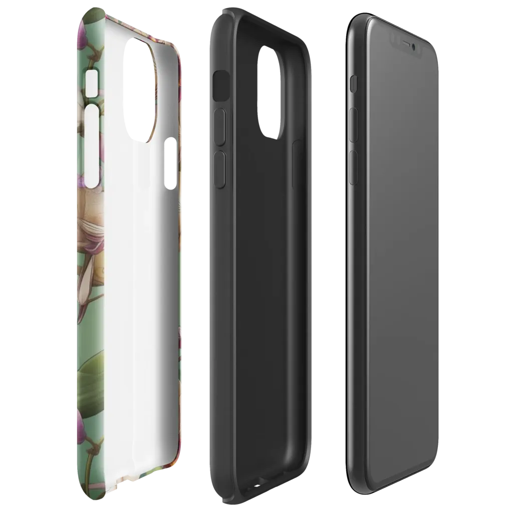 Mosslight Orchids on Tough Case for iPhone® — Right