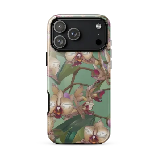Mosslight Orchids on a Tough Case for iPhone®