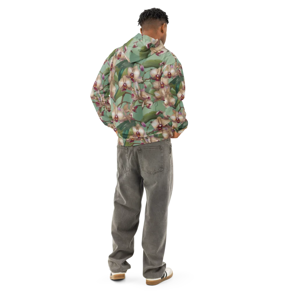 Mosslight Orchids on Cotton Hoodie — Back