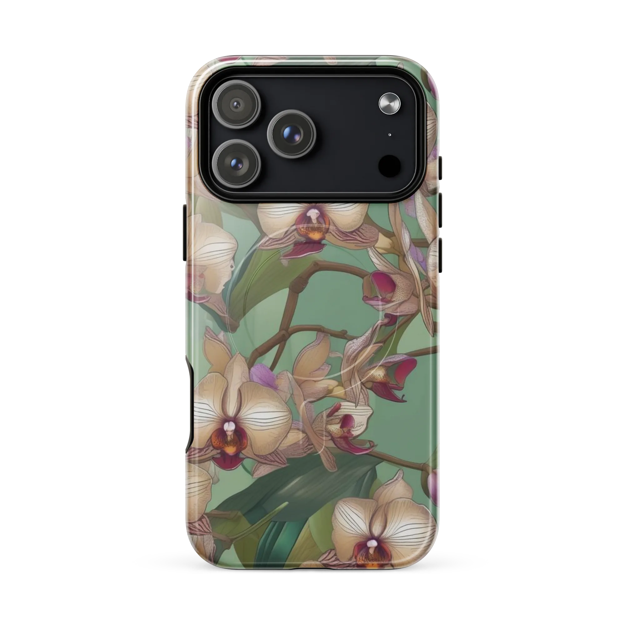 Mosslight Orchids on MagSafe Tough Case for iPhone® — Front