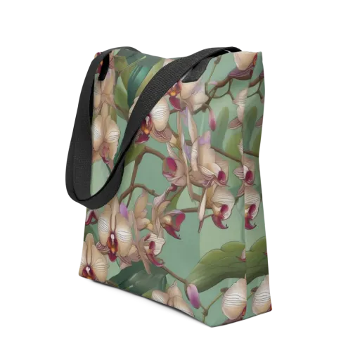 Mosslight Orchids on a Tote Bag