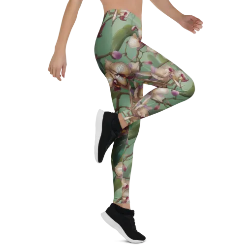 Mosslight Orchids on a Leggings