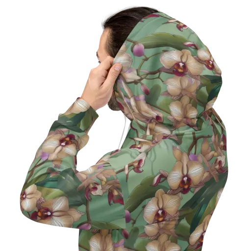 Mosslight Orchids on a Hoodie