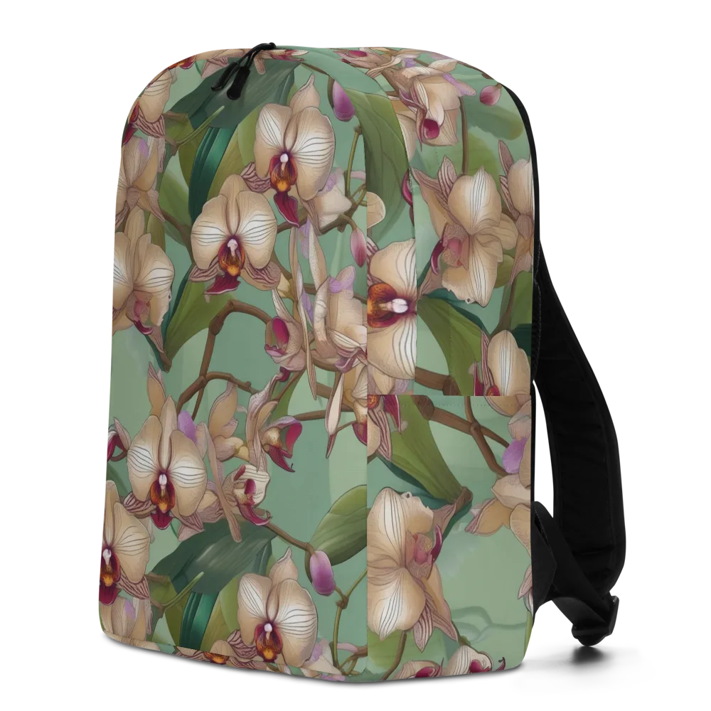 Mosslight Orchids on Minimalist Backpack — Left