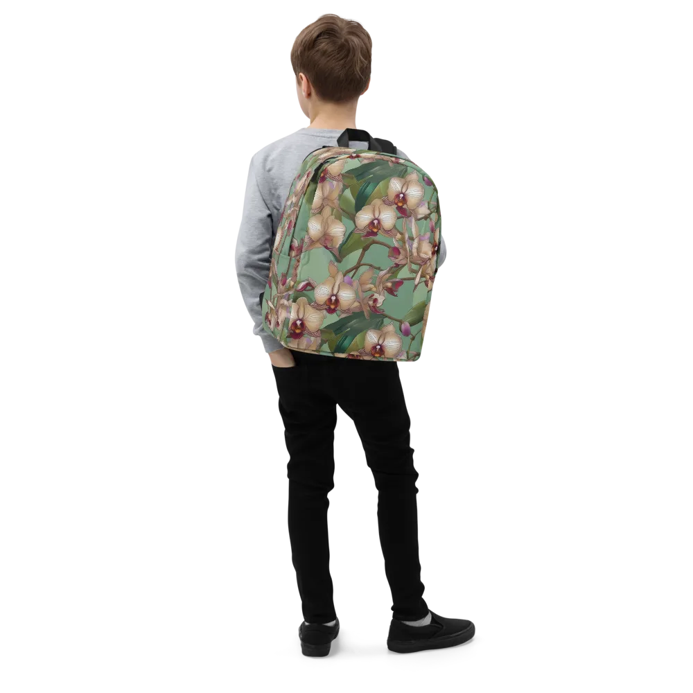 Mosslight Orchids on Minimalist Backpack — Right Front