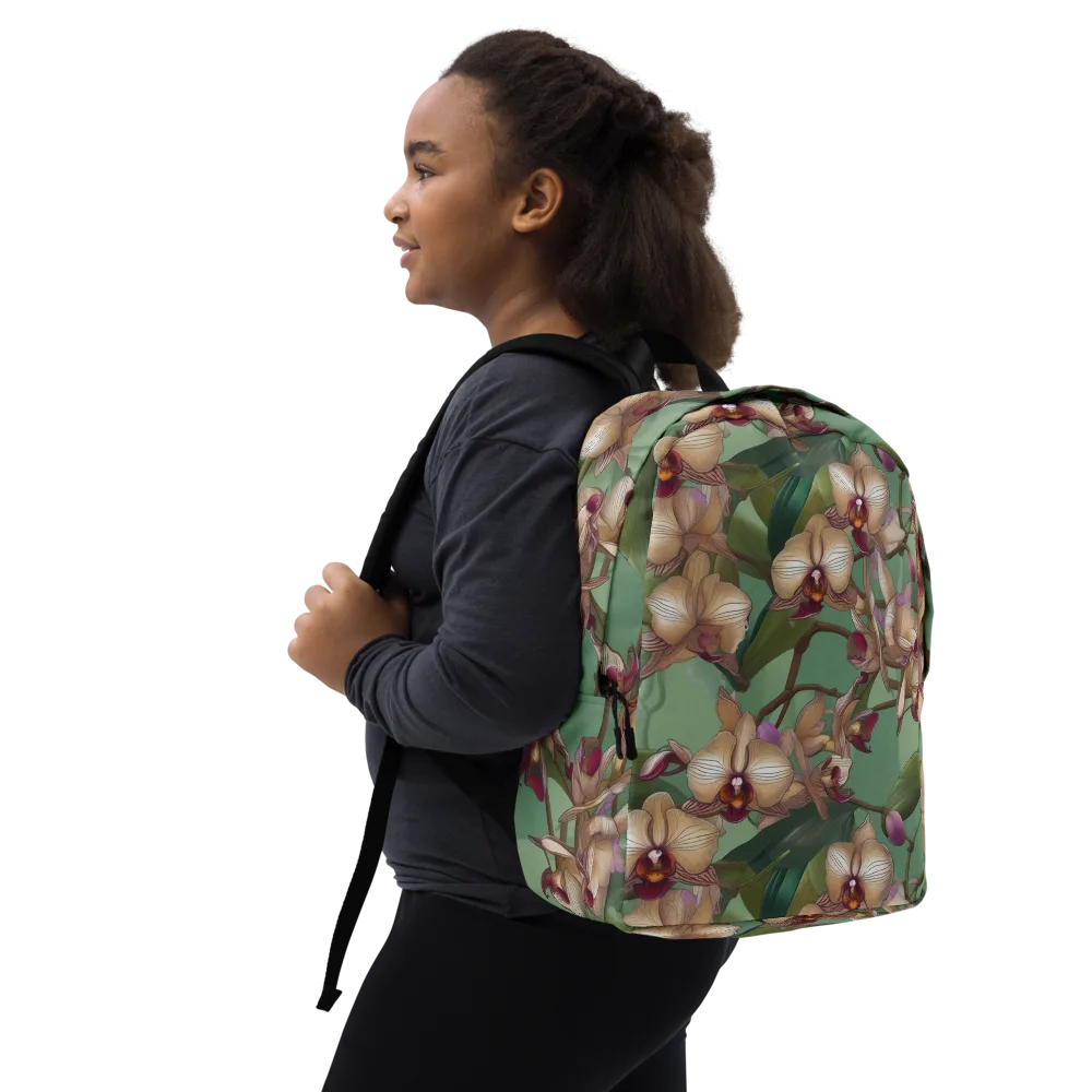 Mosslight Orchids on Minimalist Backpack — Right Front