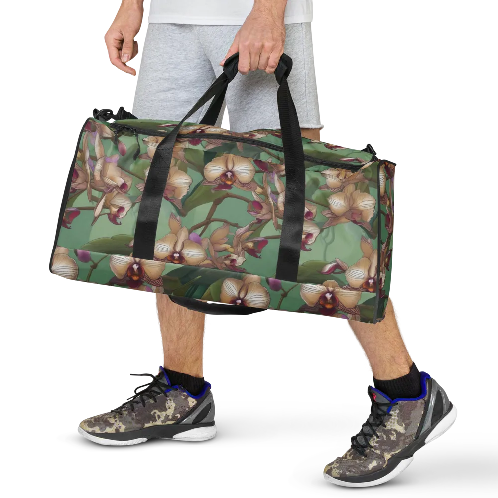Mosslight Orchids on Duffle Bag — Front