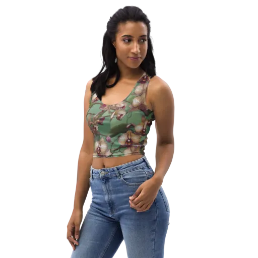 Mosslight Orchids on a Crop Top