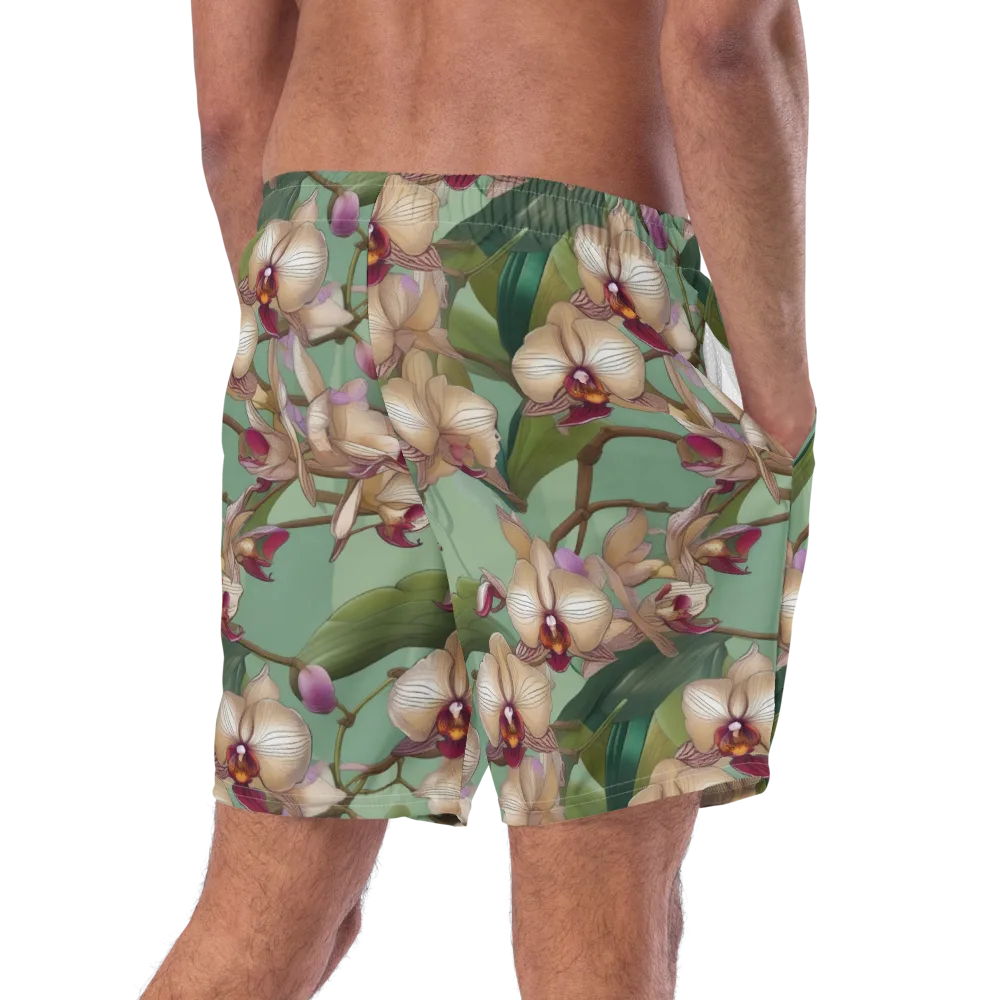 Mosslight Orchids on Swim Trunks — Right Back