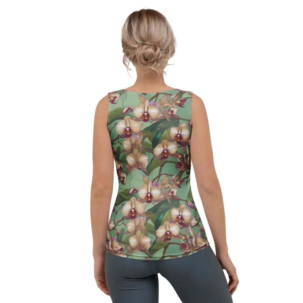 Mosslight Orchids on Women's Tank Top — Back