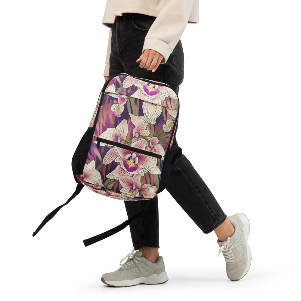 Midnight Orchid on Utility Backpack — Front