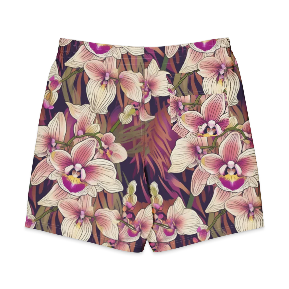 Midnight Orchid on Men's Board Shorts — Back