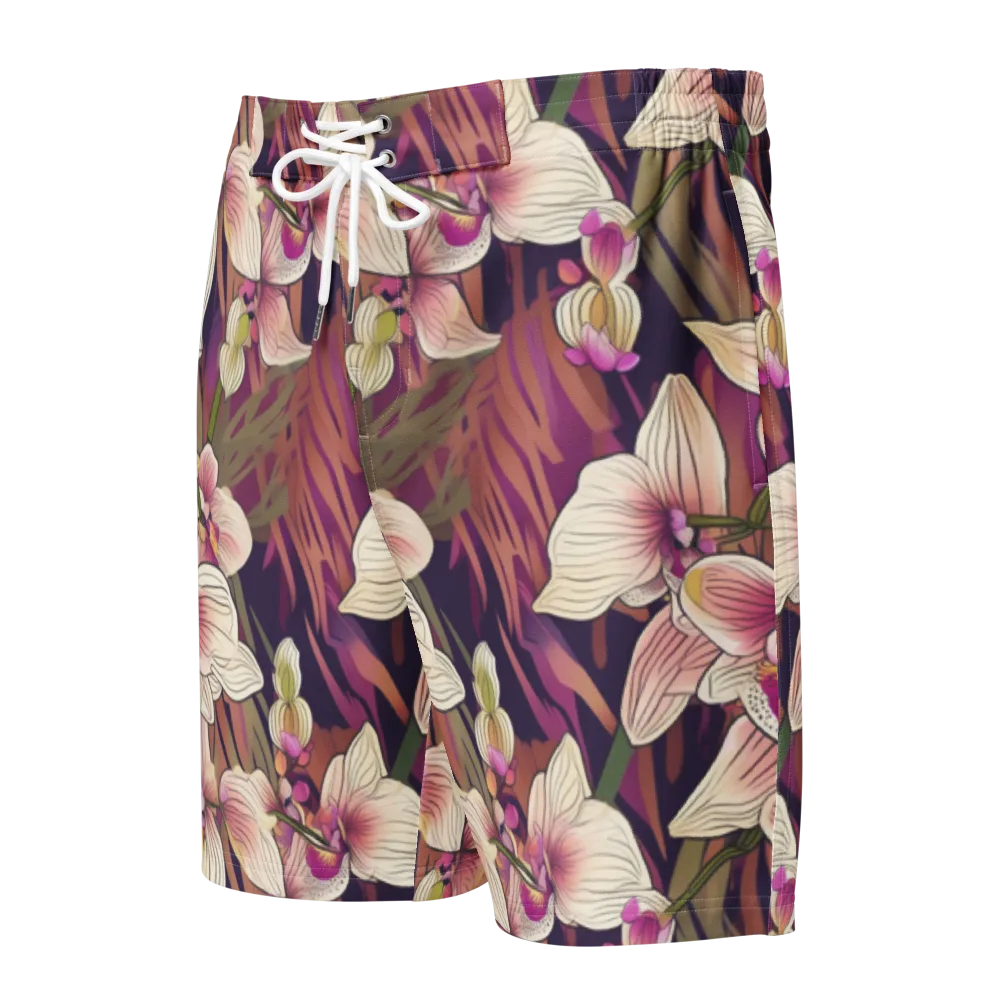 Midnight Orchid on Men's Board Shorts — Front