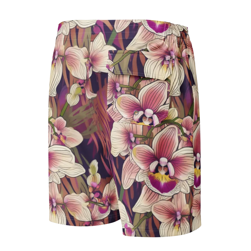 Midnight Orchid on Men's Board Shorts — Back