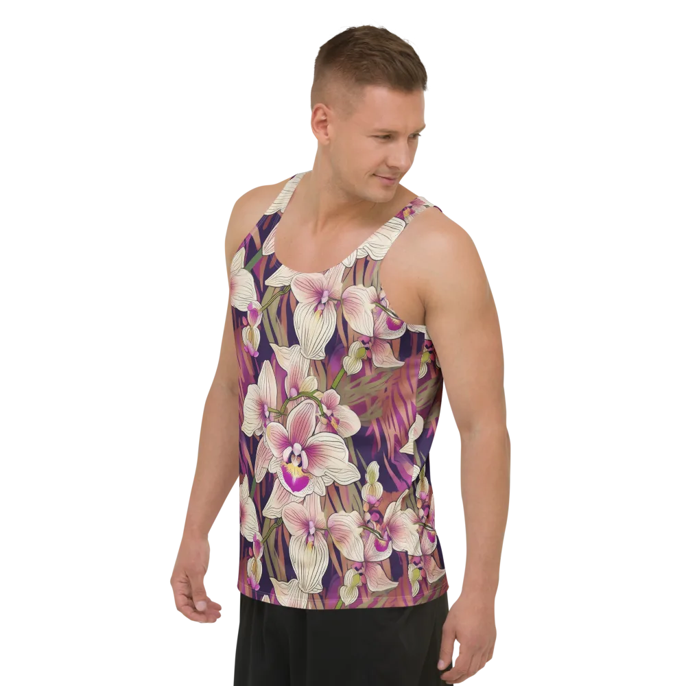Midnight Orchid on Men's Tank Top — Left Front