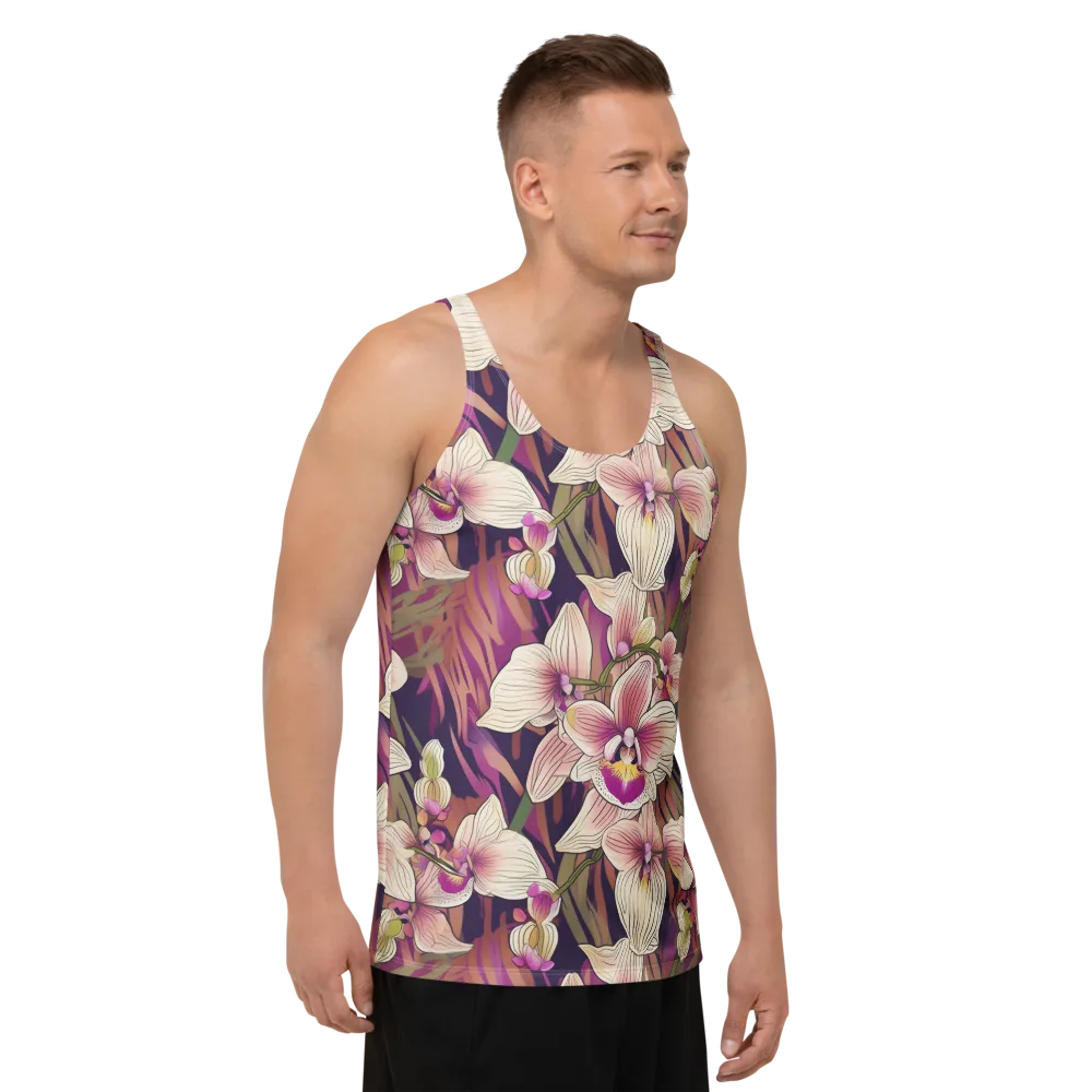 Midnight Orchid on Men's Tank Top — Right Front