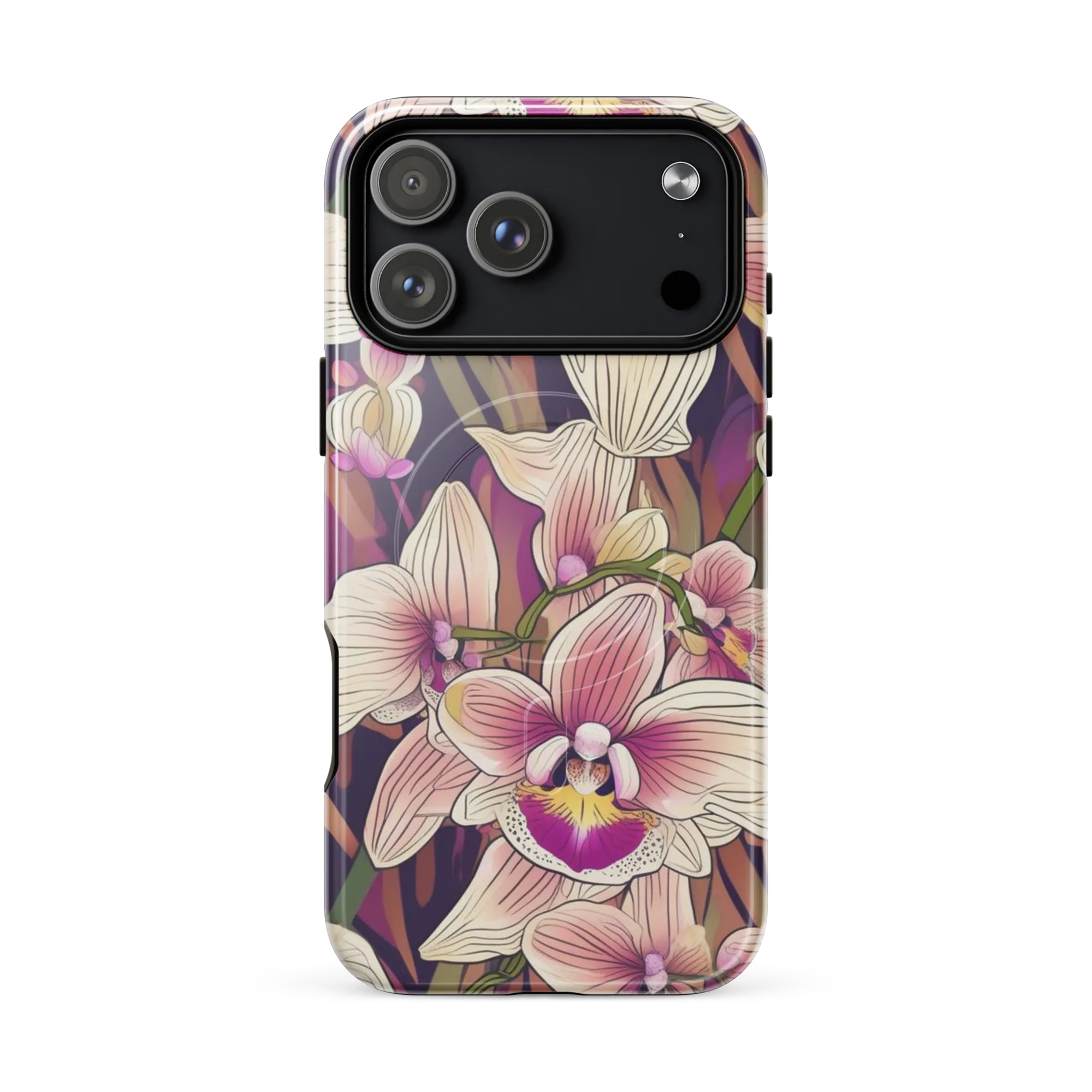 Midnight Orchid on MagSafe Tough Case for iPhone® — Front