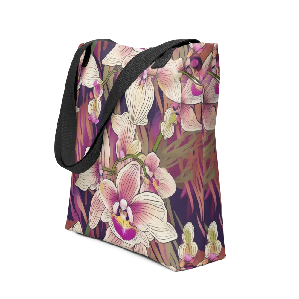 Midnight Orchid on Tote Bag — Front