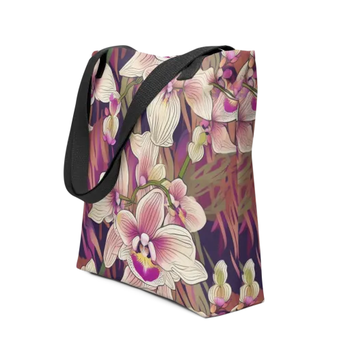 Midnight Orchid on a Tote Bag